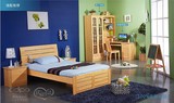 odpo实木新西兰松木环保儿童床1.21.5米箱体储物床单人小孩简约床