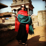 大披肩女防晒印巴风包邮印度尼泊尔棉超大拼色红绿3米民族风围巾