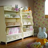 凯蒂丝家具 儿童书柜书架 实木书柜 置物架 韩式田园储物柜 K26-2