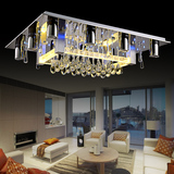 大气客厅长方形水晶吸顶灯气泡水晶柱LED客厅灯现代简约卧室灯具