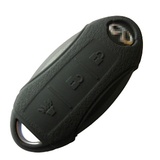 英菲尼迪无限EXFX三键专用硅胶真皮纹钥匙包汽车钥匙包硅胶套男女