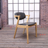 原木家具 实木宜家餐椅现代靠背椅书桌椅子咖啡厅餐桌椅全国五包