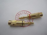 台湾产 纯铜免焊大接线香蕉插  喇叭接线插头 音箱功放插头