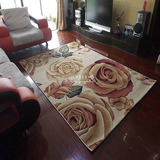 花型地毯简约地毯玫瑰花客厅毯客厅卧室毯茶几床边毯可水洗