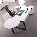 上海办公家具厂家直销主管老板经理桌台白色现代简约时尚办公桌钢