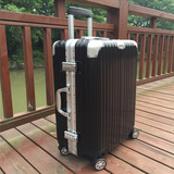日默瓦新款拉杆箱铝镁合金旅行箱铝框学生托运箱万向轮行李箱批发