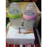 美国代购韩国comotomo可么多么母乳实感宽口硅胶奶瓶150250ml套装