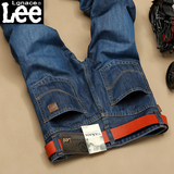 Lgnace lee夏季牛仔裤男士薄款修身直筒男裤青年韩版男装休闲长裤