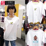 韩国代购正品 Pancoat 专柜16夏季新款韩版男女卡通图案纯棉T恤潮