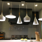 美式复古单个餐厅吊灯 创意个性铁艺餐饮店吧台咖啡厅简约LED灯具