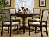 现货FRANK弗兰克家具hh美式实木水曲柳1.15m圆餐桌不拉伸不含餐椅