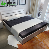 板式液压床 双人 1.51.8米简约现代高箱床架子简易收纳储物气动床