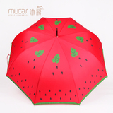 个性创意西瓜伞长柄伞晴雨伞遮阳太阳伞可爱韩国阿波罗公主伞包邮