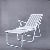红钻王牌时尚沙滩椅 躺椅 沙滩折叠椅子 白色塑料椅 多用椅午休椅