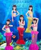 美人鱼服装万圣节儿童演出服16新款宝宝摄影服装六一儿童节表演服