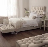 小户型布艺床布床软包床1.5米1.8米双人床软床欧式婚床软床单人床