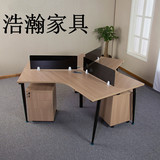 珠海家具简约三人办公桌六人职员桌八人屏风隔断组合多人电脑桌椅