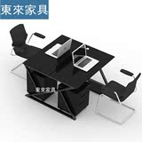 上海办公家具职员办公桌屏风位员工位简约现代四人位办公卡座简易