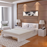实木床双人床1.51.8成人床1.2米单人床儿童床组装床纯松木床特价