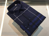 专柜正品 2015男士秋季新款羊毛长袖衬衫 原价2980 2色系