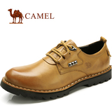 Camel/骆驼春季正品布洛克男鞋商务英伦休闲皮鞋真皮系带工装鞋子