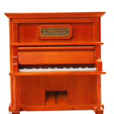 怀旧实木立式钢琴八音盒音乐盒 生日爱情礼物