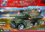 正品开智 红色警戒军事系列拼装积木玩具 天启坦克 KY81007