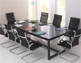 商业大型会议长桌简易工作台员工桌子培训洽谈桌现代职员办公桌子