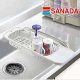 日本进口正品 SANADA厨房水槽架沥水架餐具置物架蔬菜水果滤水架