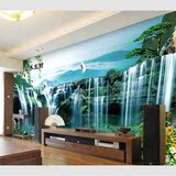 中式3D电视背景墙壁纸墙纸客厅卧室无缝墙布水墨画山水壁画