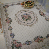 欧式田园地毯客厅茶几地毯卧室床边地毯布艺环保薄款日韩地垫水洗