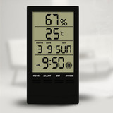 进口级 大屏高精度家用电子温度计 婴儿房室内温湿度计电子钟