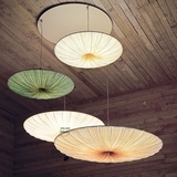 北欧创意个性简约现代圆形复式楼梯客厅卧室餐厅布艺术吊灯