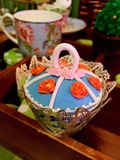 爱丽丝梦游仙境婚礼翻糖蛋糕/婚礼甜品桌/宝宝满月酒蛋糕下午茶