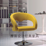 摩斯设计经典简约现代电脑椅 经典沙发椅 软包转椅 样板房书椅