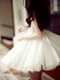 白色公主裙礼服欧根纱无袖背心裙夏网红明星同款蕾丝连衣裙蓬蓬裙