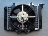 摩托车配件 水冷 发动机 改装 循环式 水箱 中号散热器 风扇