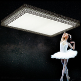 现代简约长方形客厅灯铁艺 LED鸟巢吸顶灯大气 创意时尚遥控灯具