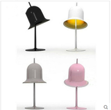 设计师灯具北欧现代样板房英国淑女帽创意粉红色帽子铝材个性台灯