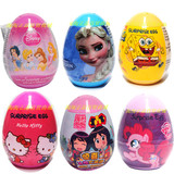 包邮 美国迪士尼女孩版玩具糖果奇趣出奇蛋10g*6个玩具蛋儿童礼物