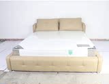 北欧简约主卧双人床1.8米软床真皮 实木框架现代简约酒店会所定制