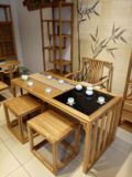 仿古新中式茶几功夫茶桌老榆木茶台 实木茶桌椅组合简约家具特价