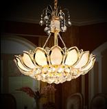 金色餐厅水晶吊灯led大气欧式客厅卧室水晶灯过道吊灯走廊灯饰具
