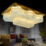 新品 欧式led水晶灯金色客厅吸顶灯圆形餐厅卧室灯别墅主卧室灯具