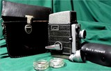 美国产BELL & HOWELL 8毫米老式电影胶片摄影机 及全套配件