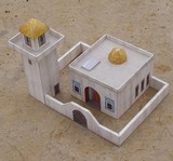 手工DIY益智玩具 仿真场景建筑 沙漠房屋房子 3D立体拼装 纸模型