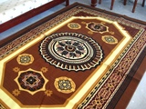 咖啡色深色客厅地毯耐脏波斯欧式茶几地毯防静电欧洲新品