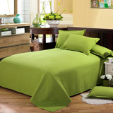 纯棉老粗布床单单件全棉布加厚纯色床单双人素色被单1.5米1.8m床