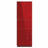 Ronshen/容声 BCD-201MB/DS 家用三门省电冰箱红色玻璃包邮入户