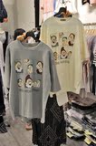 韩国东大门代购 Basquiat 16春夏新款女圆领七个小矮人短袖T恤